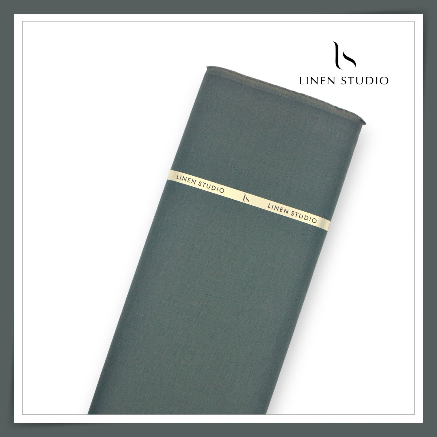 Linen Studio 60 Lea Pure Linen Shirting - Dewy Grey (50% SALE) (NEW)