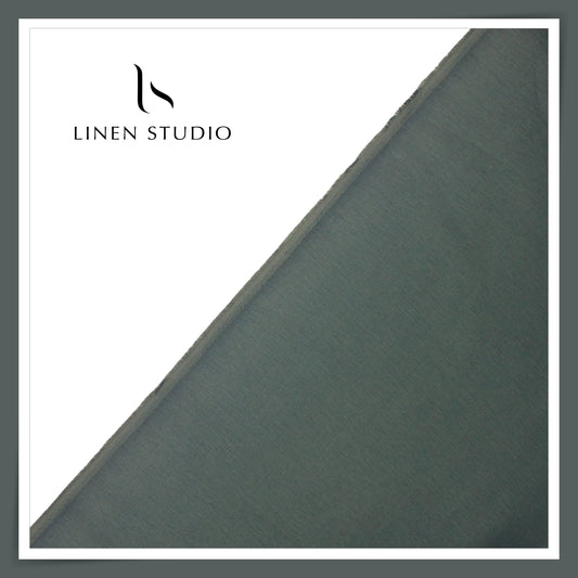 Linen Studio 60 Lea Pure Linen Shirting - Dewy Grey (50% SALE) (NEW)