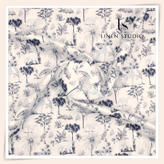 100% Luxury Cotton Digital Printed Shirting by Italian Channel - Jungle Book 3 (NEW)