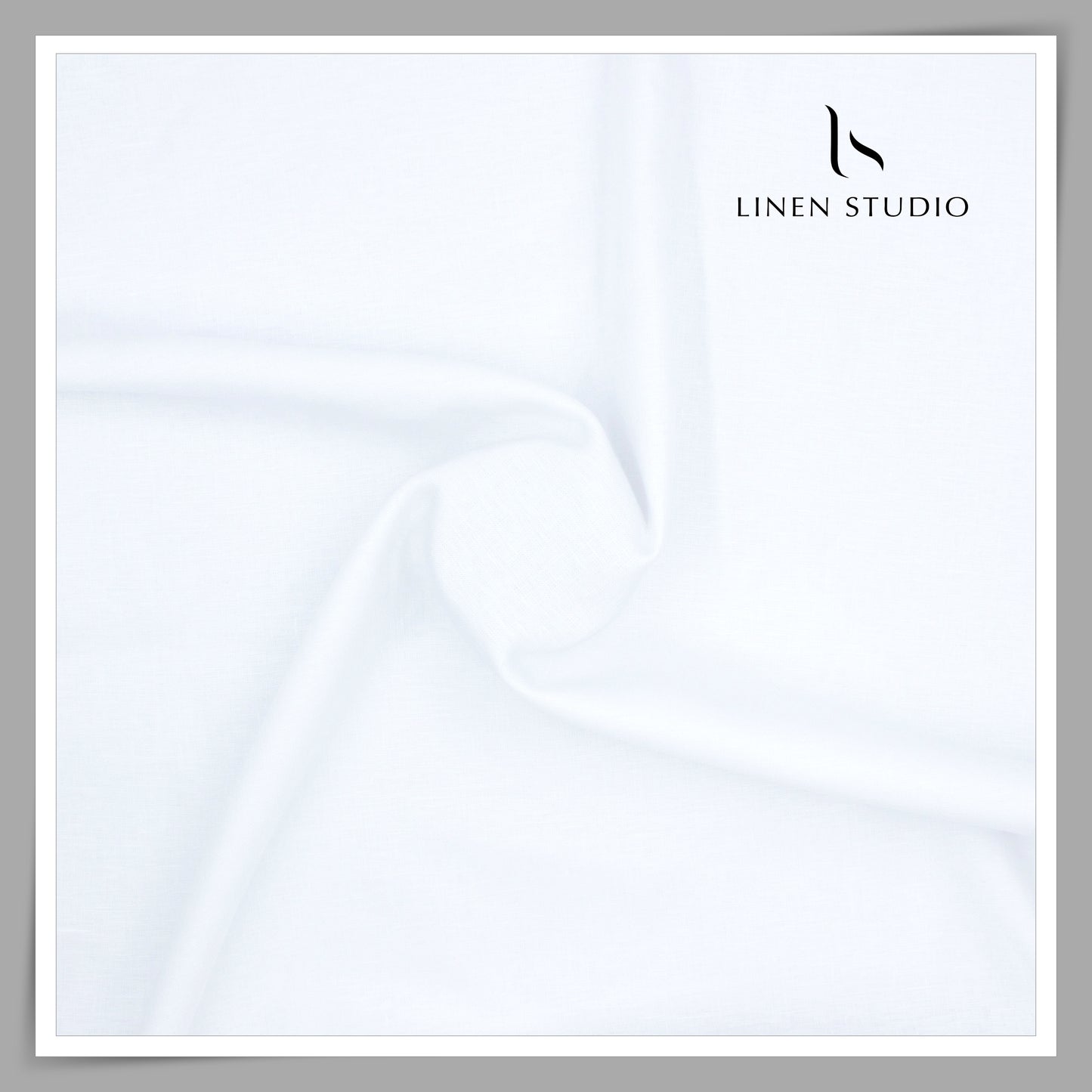 Burgoyne Pure Linen 40 Lea Shirting - Super White (NEW)