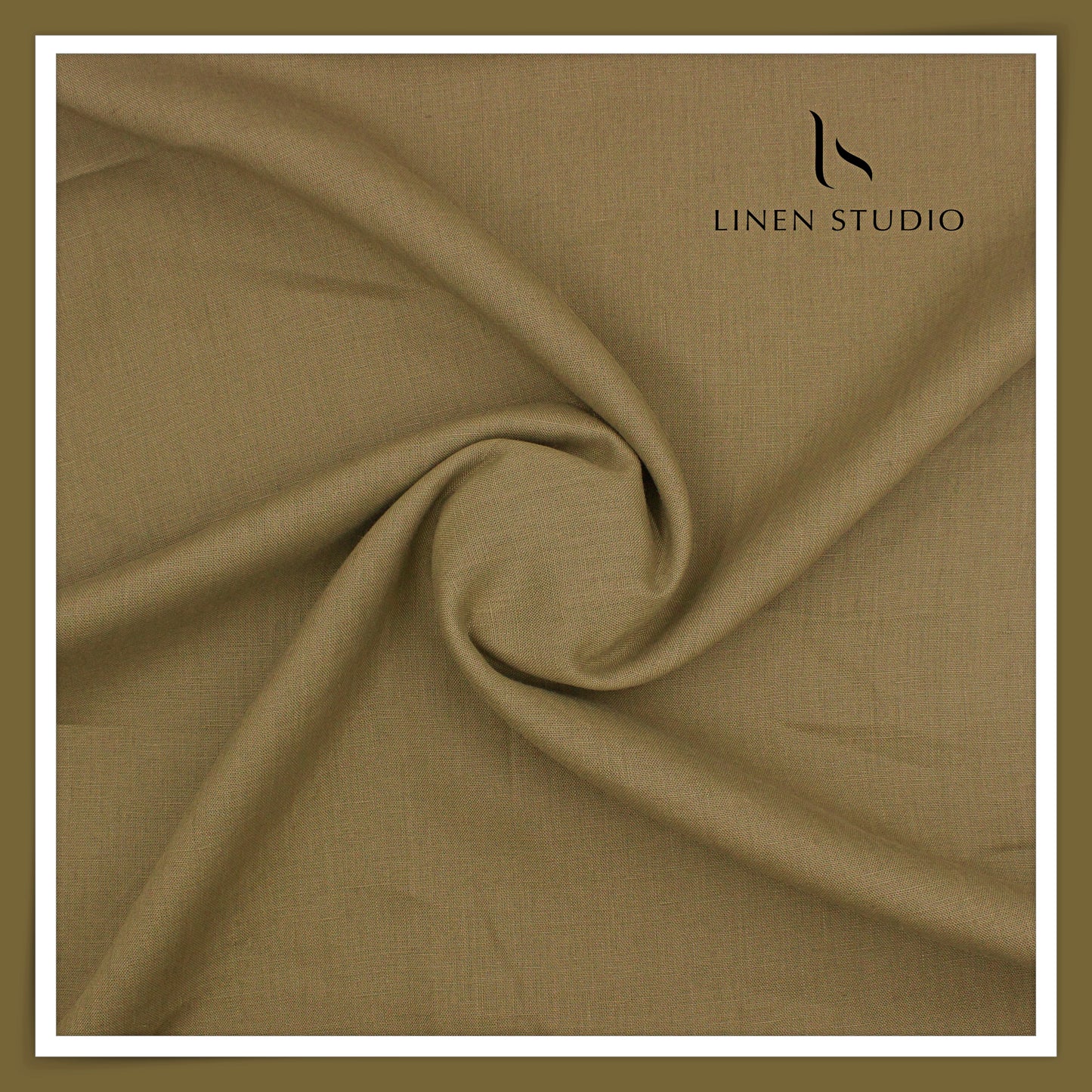 Linen Club 40 Lea Pure Linen Suiting W/O SEL - Dull Brown (30% SALE) (NEW)