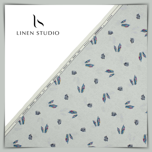 Pure Cotton Digital Print Shirting Fabric - 40% SALE 01 - Linen Studio