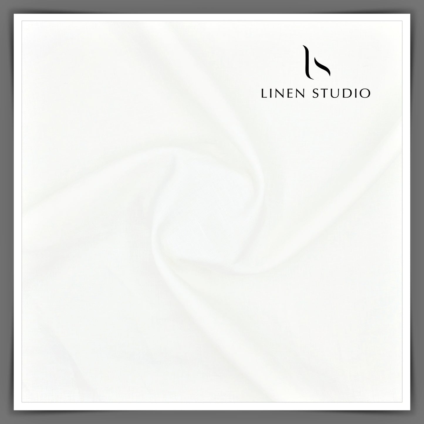 80 Lea Pure Linen Shirting by Burgoyne - White (40% SALE)