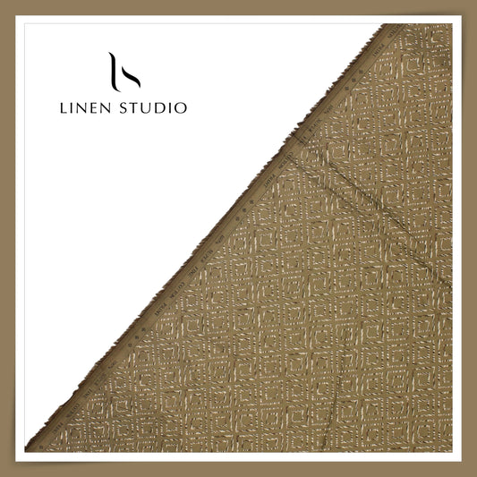 100% Cotton Superfine Printed Shirting - Squares (50% SALE) (NEW)