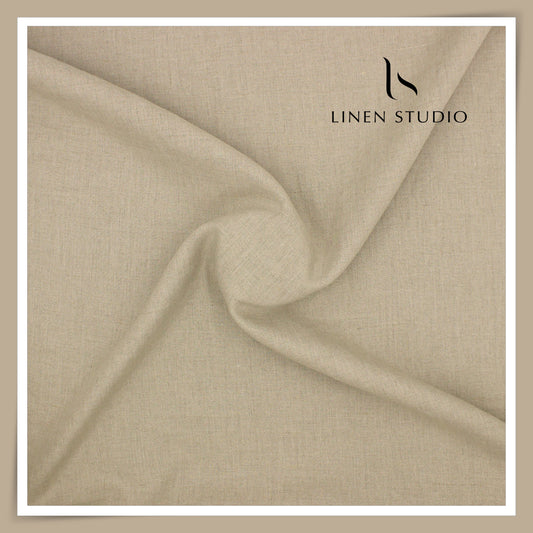 Linen Club 60 Lea Pure Linen Shirting W/O SEL - Natural (45% SALE) (NEW)