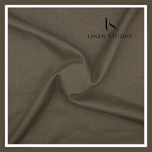 Linen Club 40 Lea Pure Linen Suiting W/O SEL - Soya Bean (30% SALE) (NEW) (Fastest Selling)