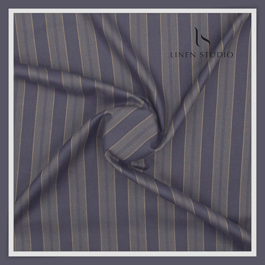 Arvind Tresca Premium Striped Suiting - 04 ( 70% SALE)