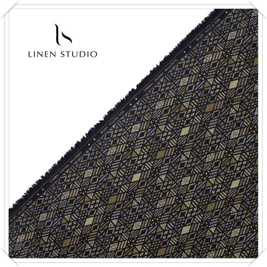 Digital Printed Cotton Satin - 04 - Linen Studio