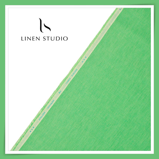Fusion Fabric by Linen Fiesta, Cotton 70% & Linen 30% - Mantis Green (NEW)