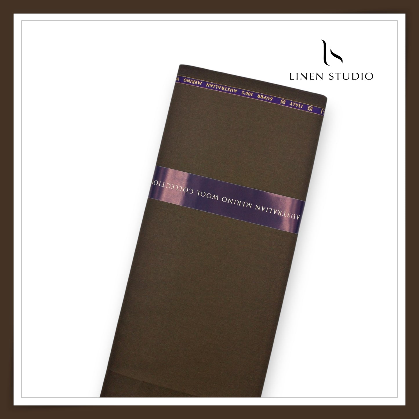 100's Australian Merino Wool Suiting by D&J - Metallic Bronze (NEW) (Italian Designer Collection)