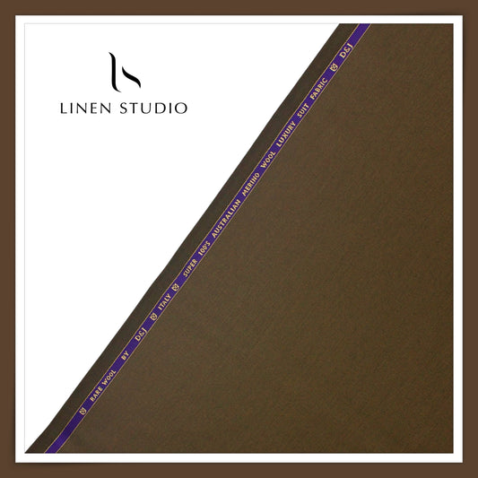 100's Australian Merino Wool Suiting by D&J - Metallic Bronze (NEW) (Italian Designer Collection)