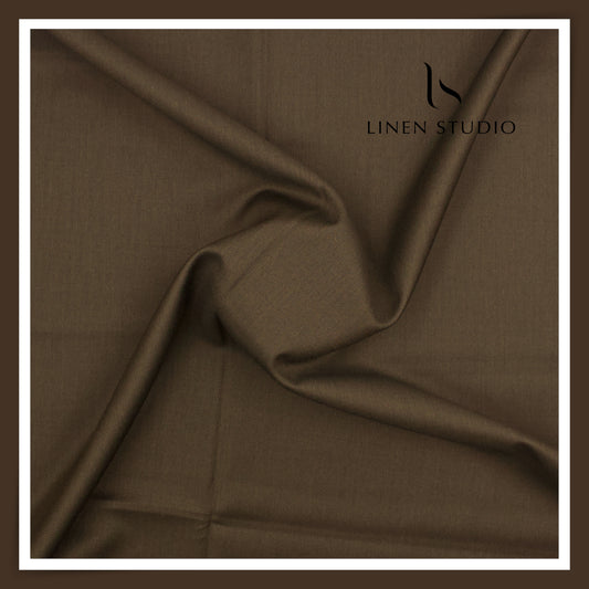 100's Australian Merino Wool Suiting by D&J - Metallic Bronze (NEW) (Italian Designer Collection)