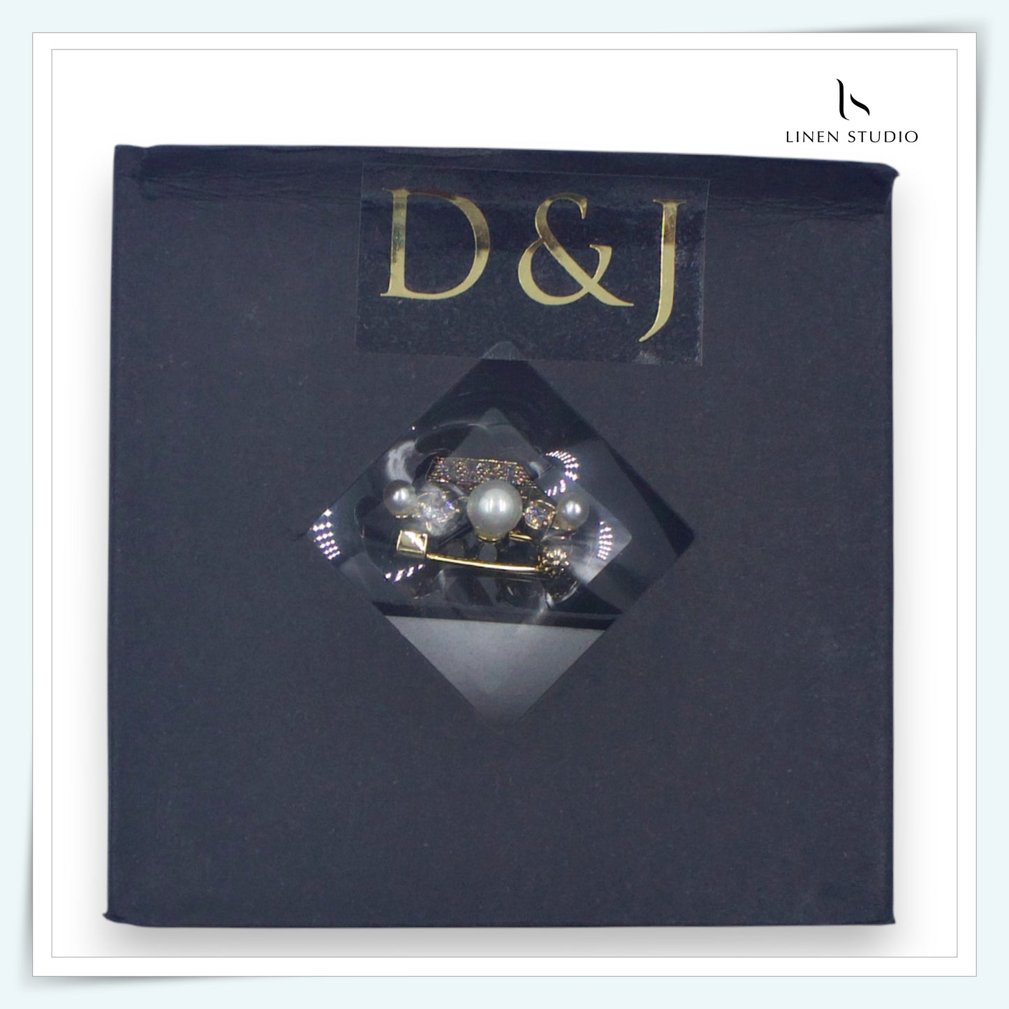 Brooch - Pearl & Crystal Crown (NEW)