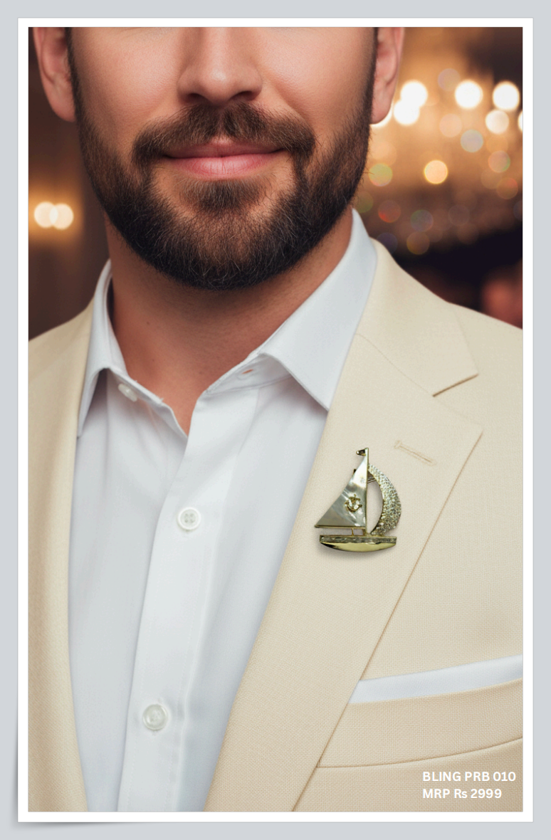Premium Brooch -  Bling Ship (NEW)