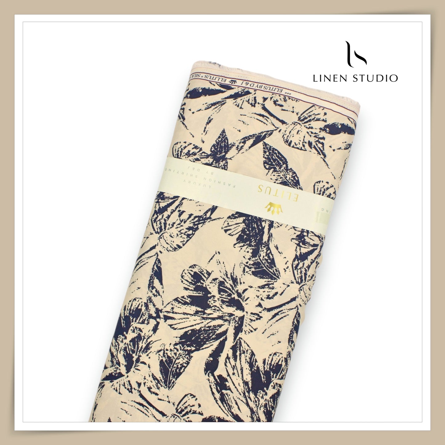 Silk & Giza Cotton Printed Premium Wrinkle Free Shirting by D&J Italy - Voile (NEW)