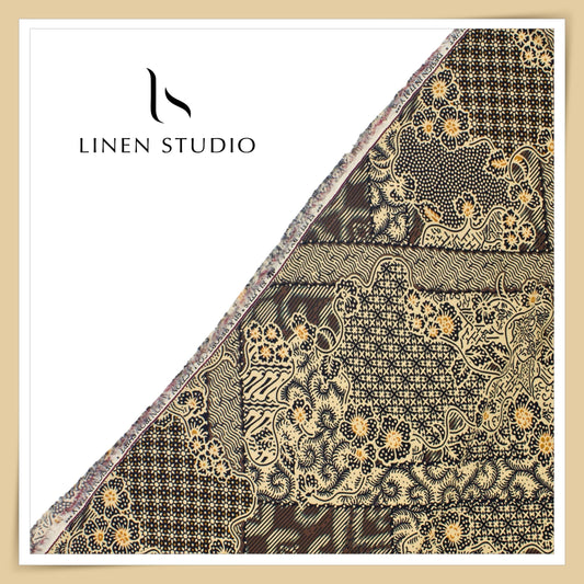 Silk & Giza Cotton Printed Premium Wrinkle Free Shirting by D&J Italy - Amber Batik Resort (NEW)