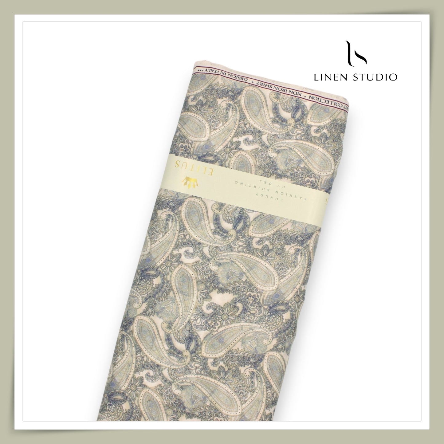 Silk & Giza Cotton Printed Premium Wrinkle Free Shirting by D&J Italy - Keri (NEW)