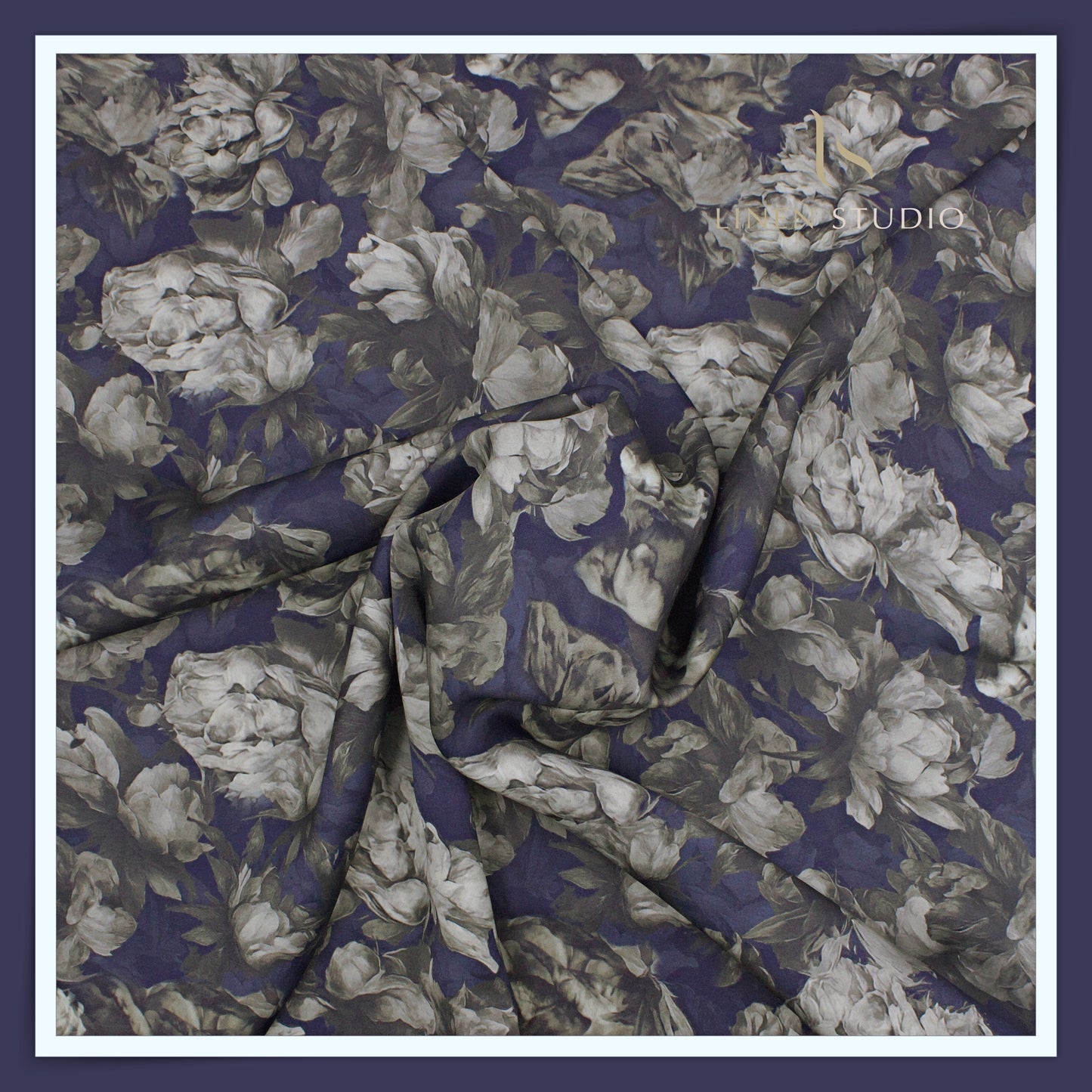 Silk & Giza Cotton Printed Premium Wrinkle Free Shirting by D&J Italy - Amethyst (NEW)