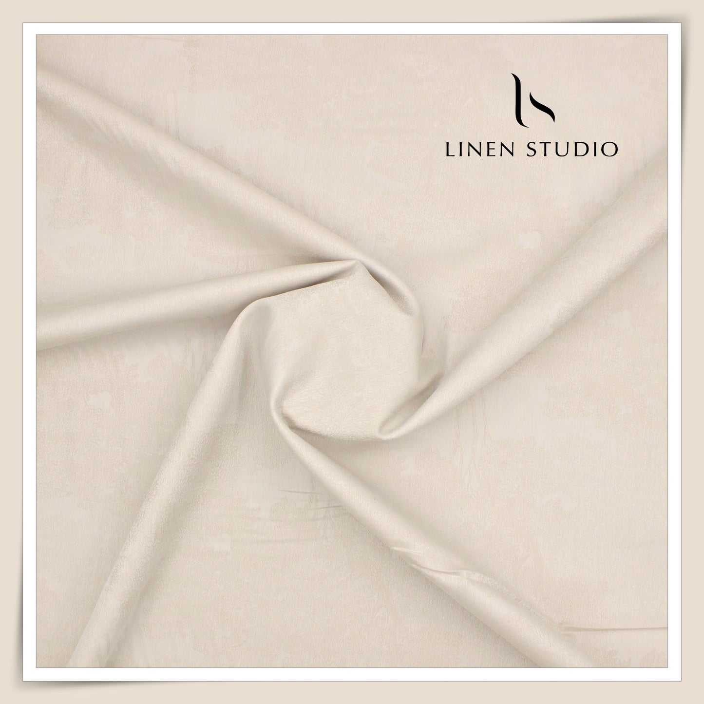 Elitus Giza Cotton Jacquard Shirting by D&J Italy - Pearl Bush (NEW) (Zoom In)
