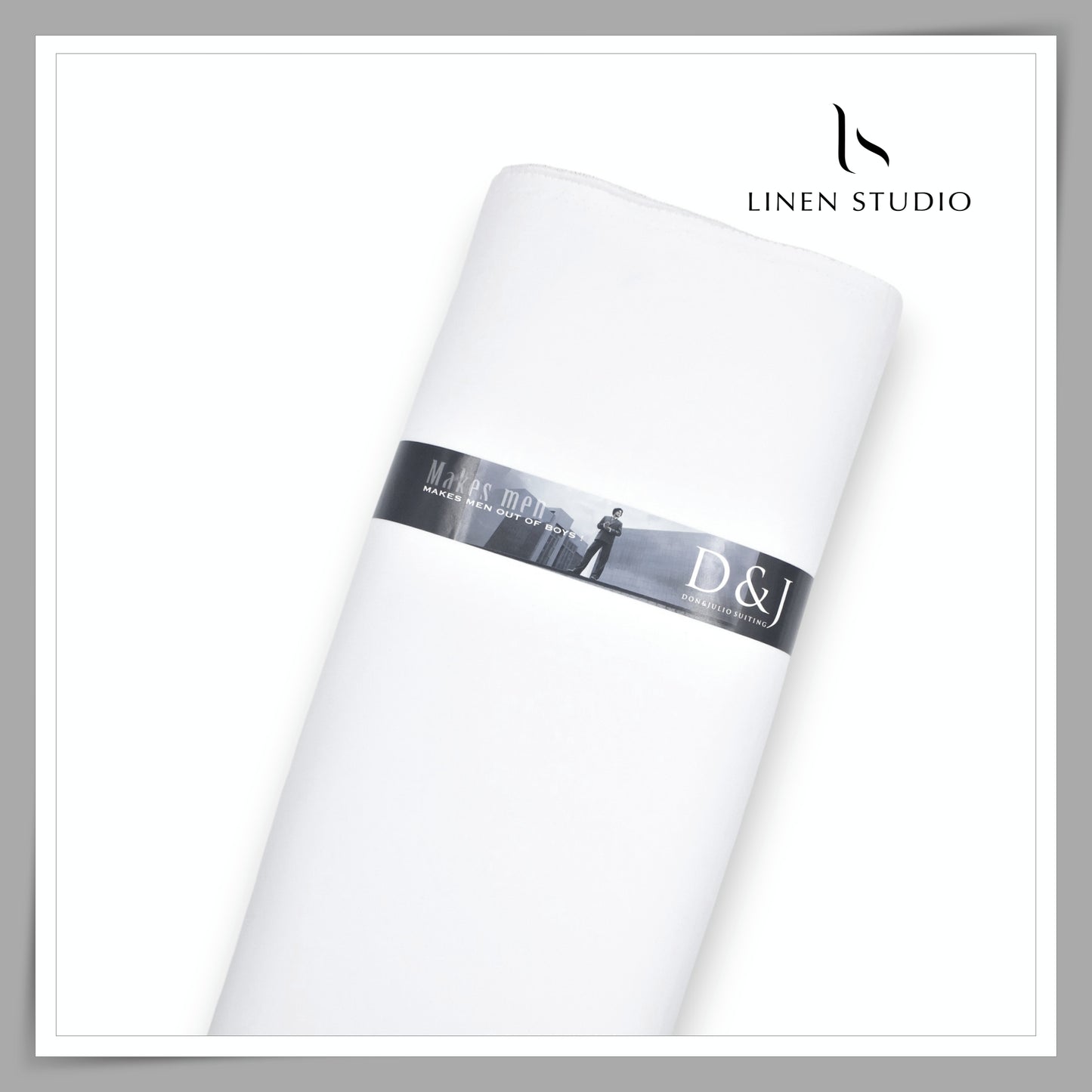 Premium Heavy Lachka Wrinkle Free Suiting by Don & Julio - Pure White (NEW)