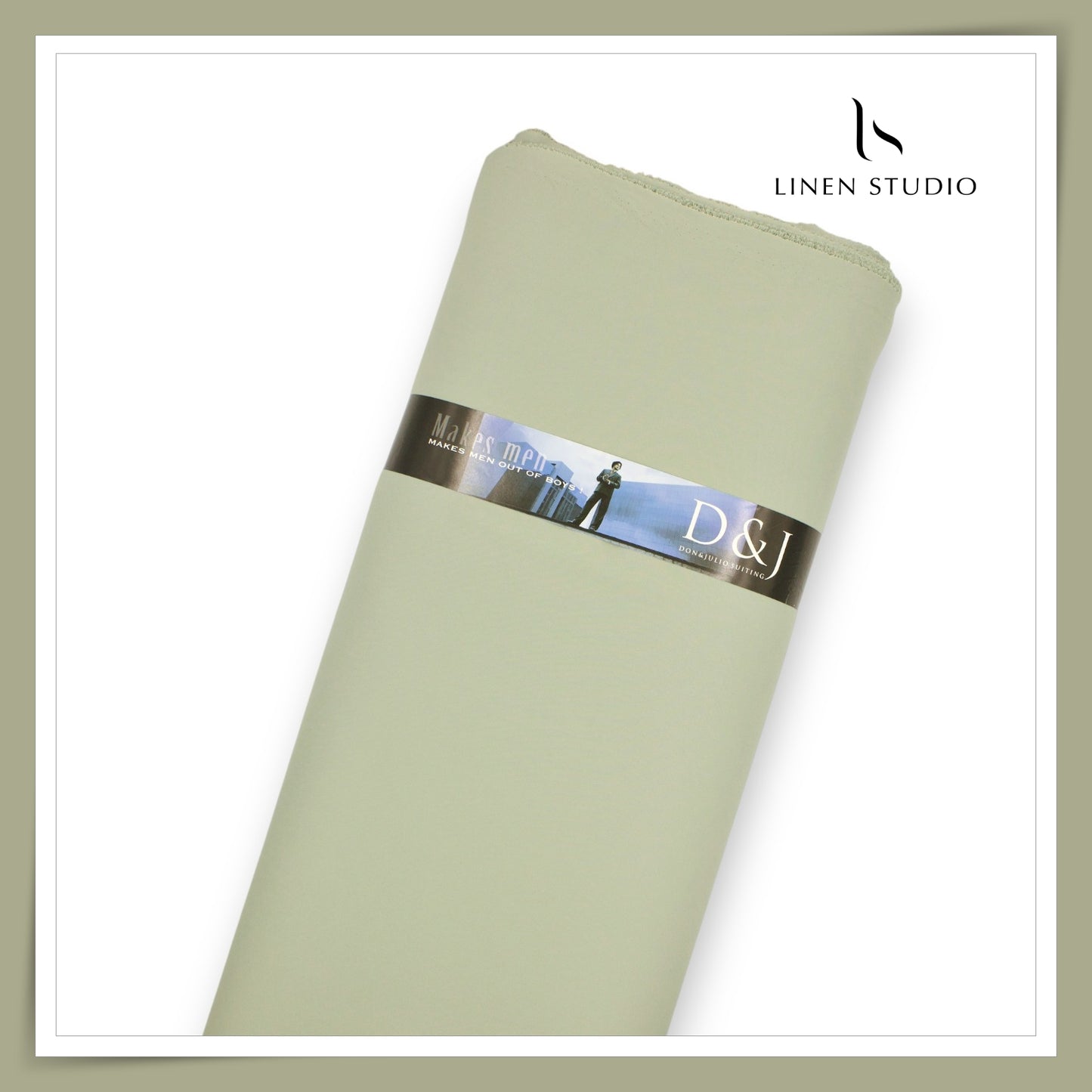 Premium Heavy Lachka Wrinkle Free Suiting by Don & Julio - Sage Green (NEW)