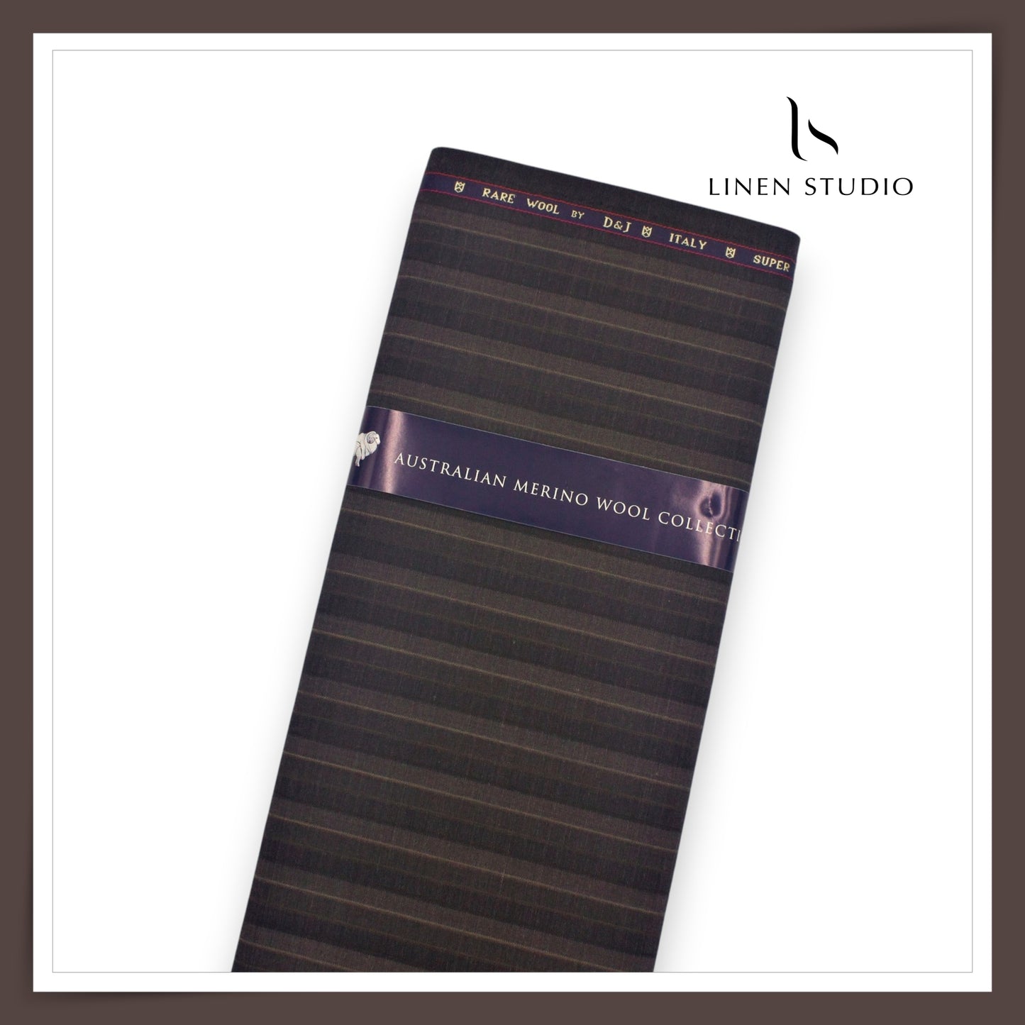 120's Australian Merino Wool Suiting by D&J - Designer Stripes (NEW) (Italian Designer Collection)