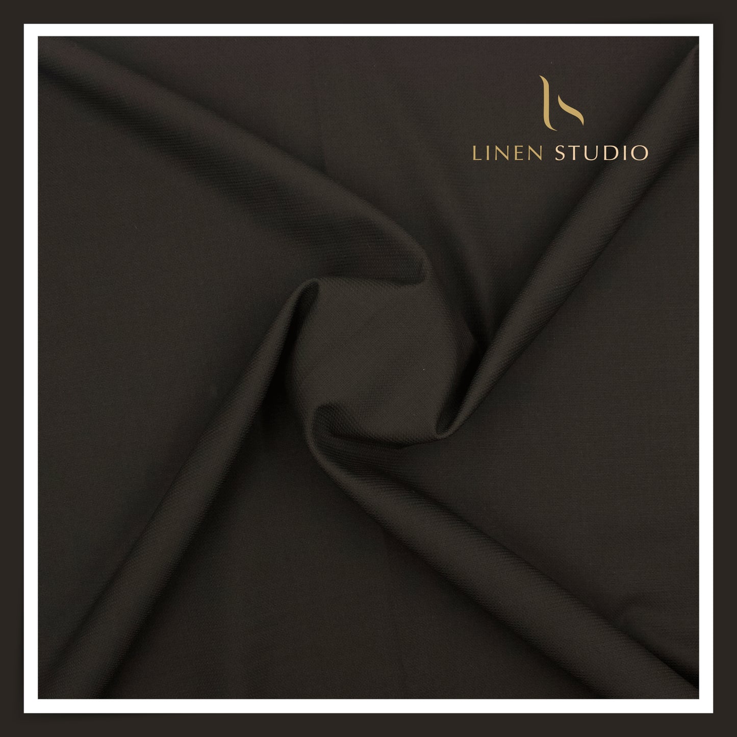 120's Australian Merino Wool Suiting by D&J - Textured Darkest Brown (NEW) (Italian Designer Collection)