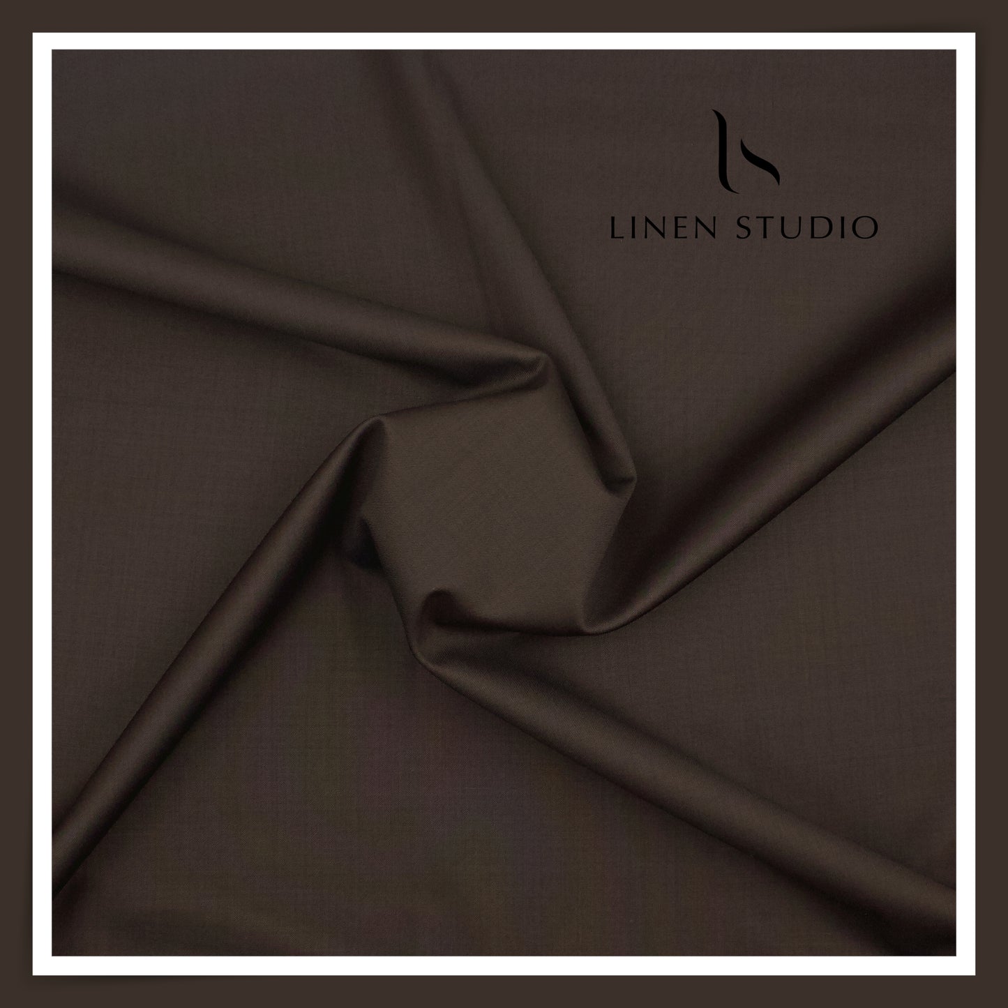 120's Australian Merino Wool STRETCH Suiting by D&J - Zeus Brown (NEW) (Italian Designer Collection)