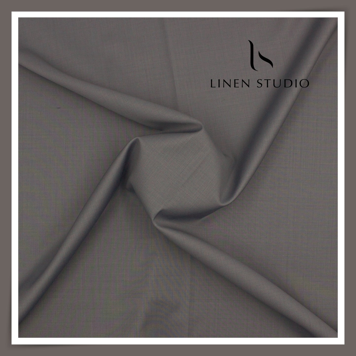 120's Australian Merino Wool STRETCH Suiting by D&J - Carbon Grey (NEW) (Italian Designer Collection)