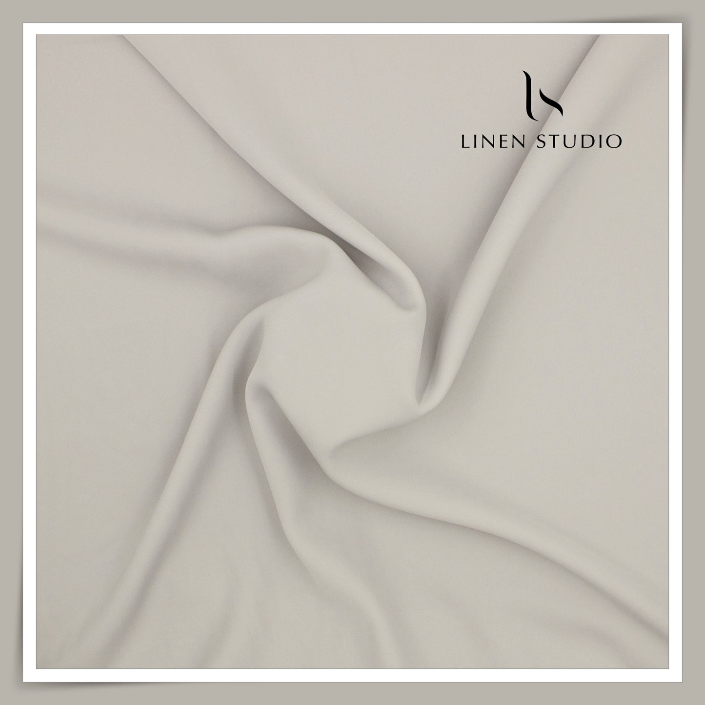 Wrinkle Free Lightweight Lachka Shirting by Don & Julio - Cloud Grey (NEW)