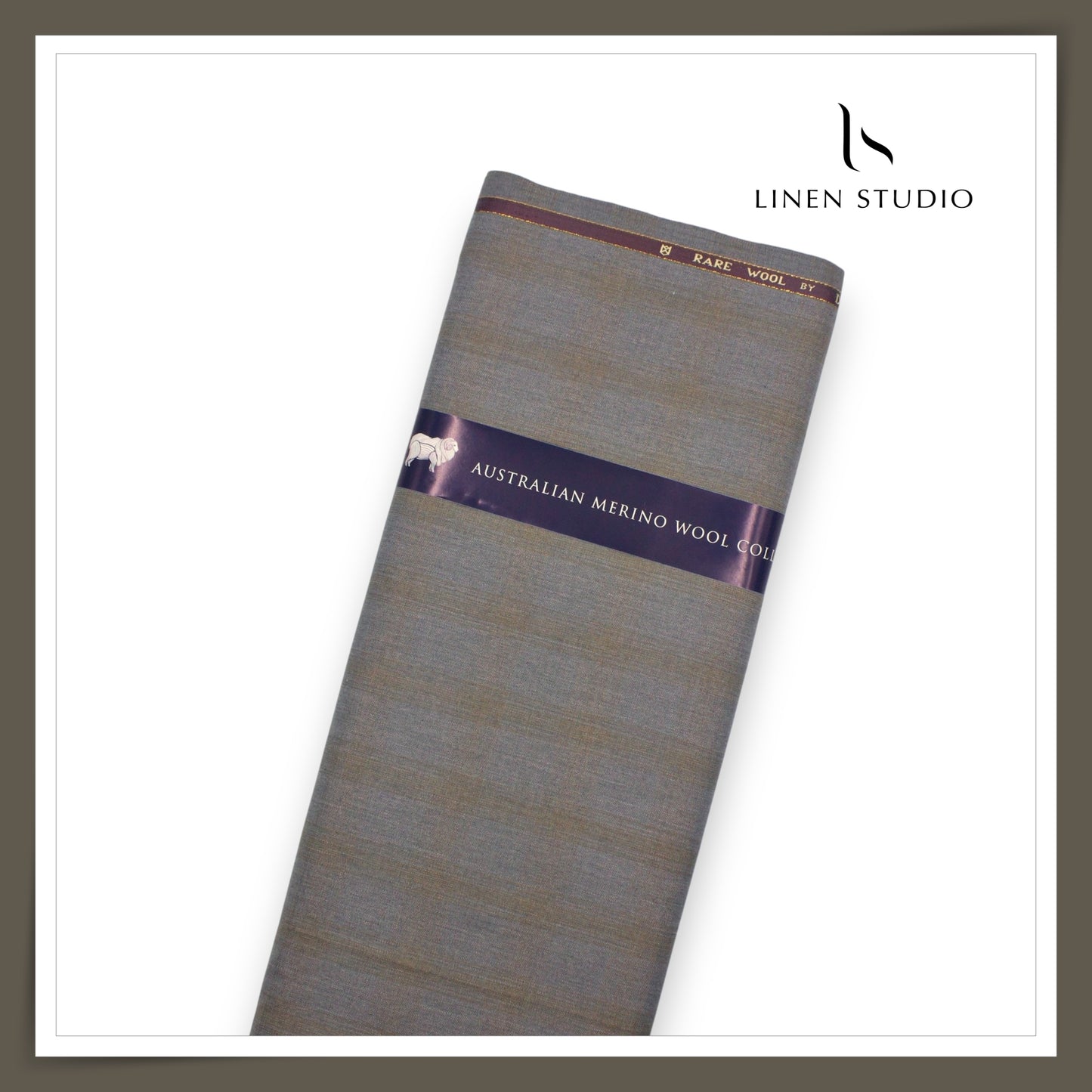 100's Australian Merino Wool Suiting by D&J - Natural Grey Checks (NEW) (Italian Designer Collection)