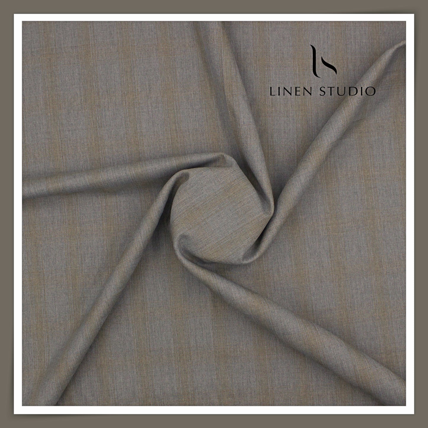 100's Australian Merino Wool Suiting by D&J - Natural Grey Checks (NEW) (Italian Designer Collection)