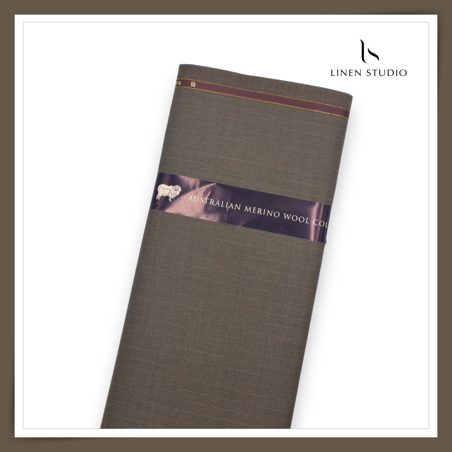 100's Australian Merino Wool Suiting by D&J - Dark Grey Stripes (NEW) (Italian Designer Collection)