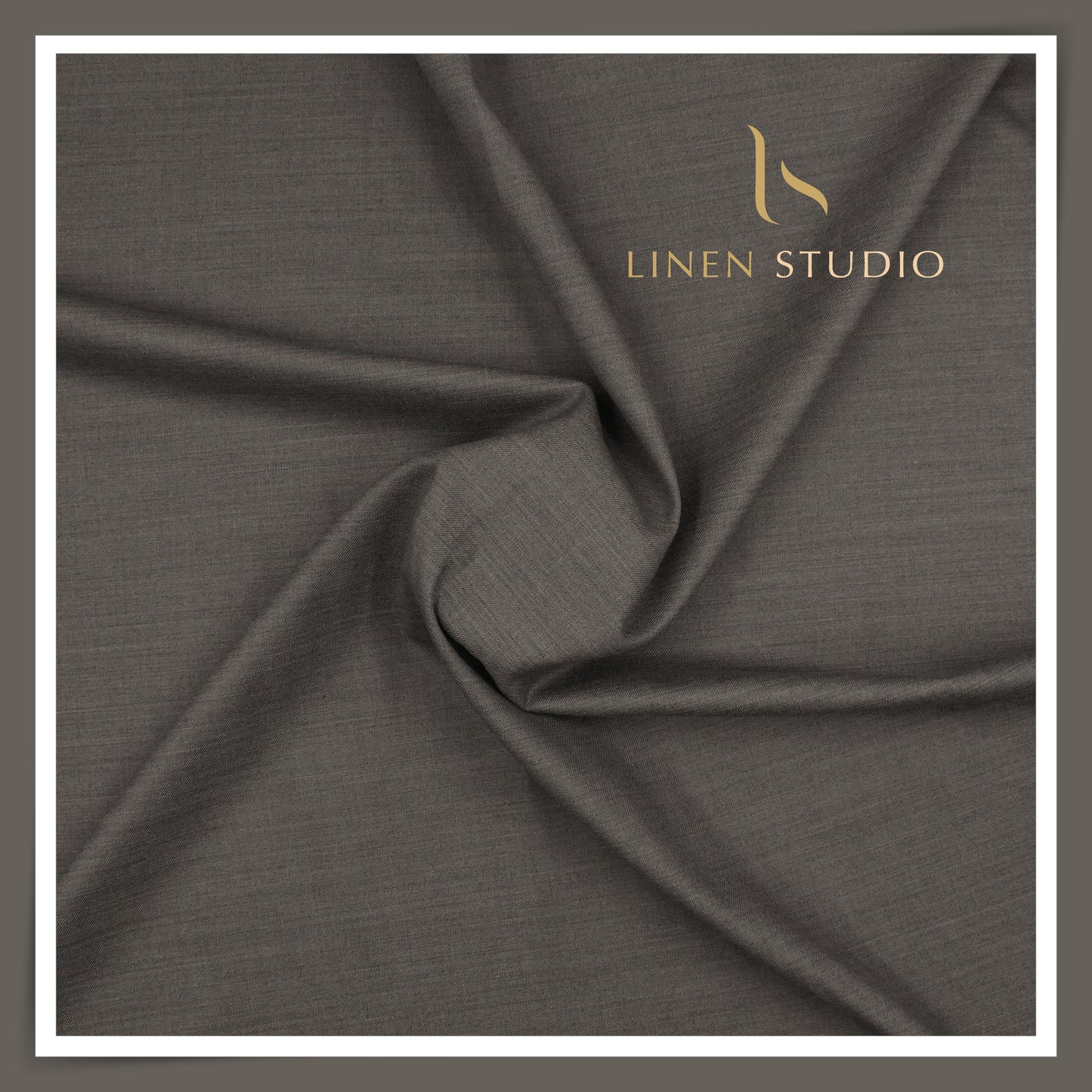 110's Australian Merino Wool STRETCH Suiting by D&J - Darkest Grey Stripes (NEW) (Italian Designer Collection)