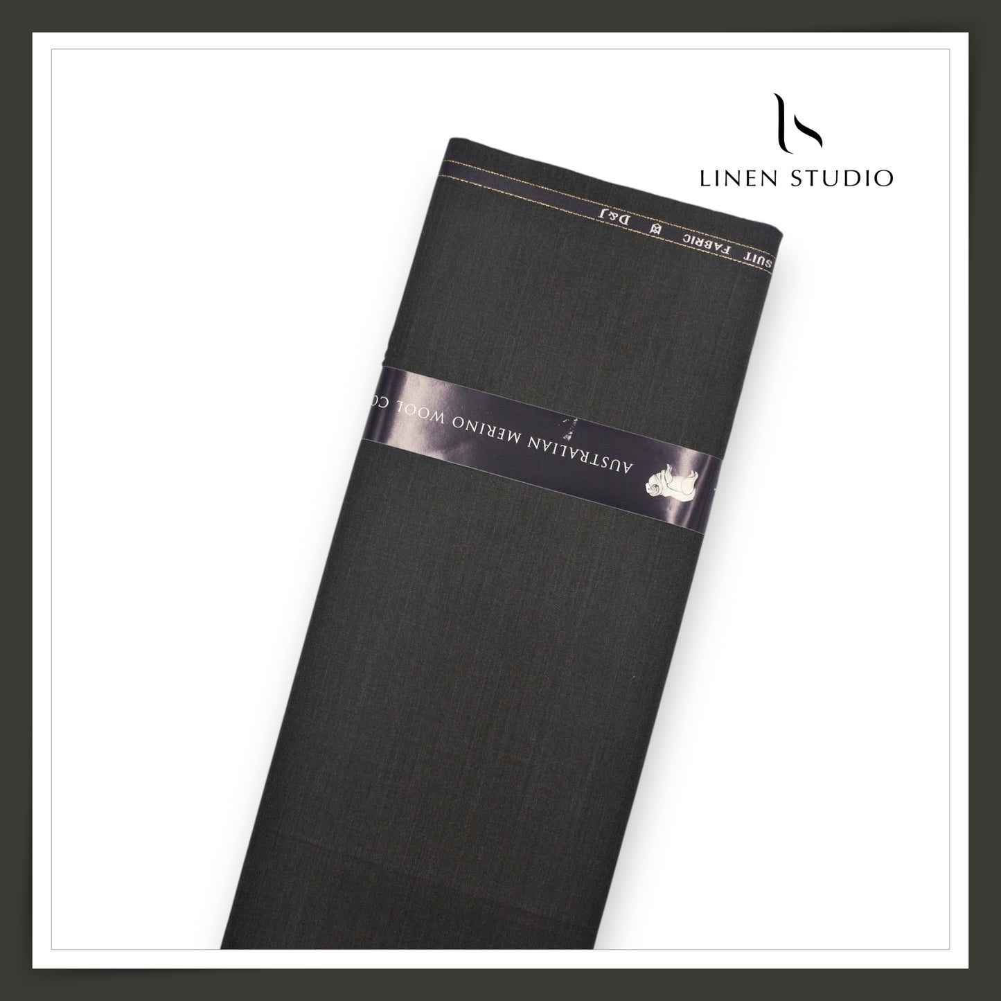 110's Australian Merino Wool STRETCH Suiting by D&J - Elephant Grey (NEW) (Italian Designer Collection)