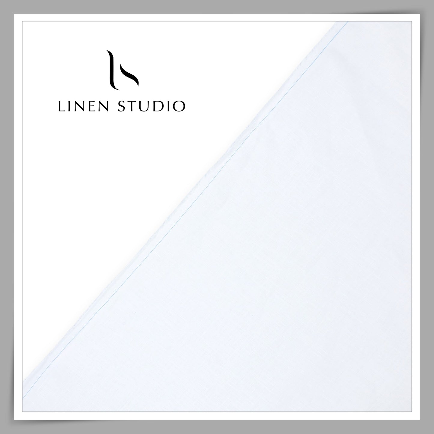 Linen Club 60 Lea Pure Linen Plain Shirting W/O SEL - Bright White (30% SALE) (Highest Demand)