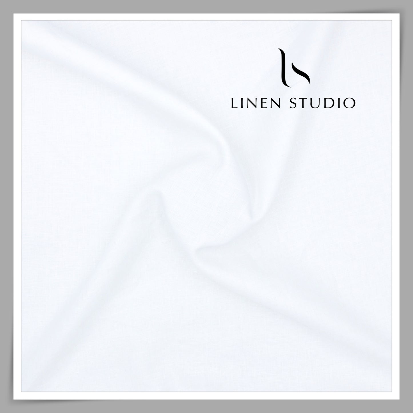 Linen Club 60 Lea Pure Linen Plain Shirting W/O SEL - Bright White (30% SALE) (Highest Demand)