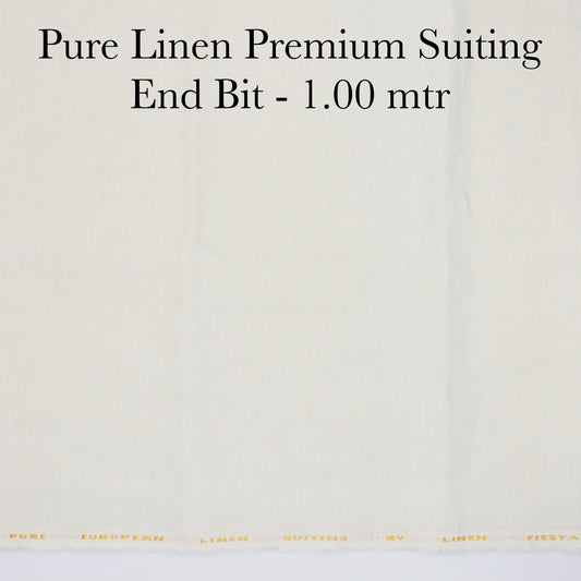 1.00 Mtr Pure Linen Suiting - END BIT (35%)