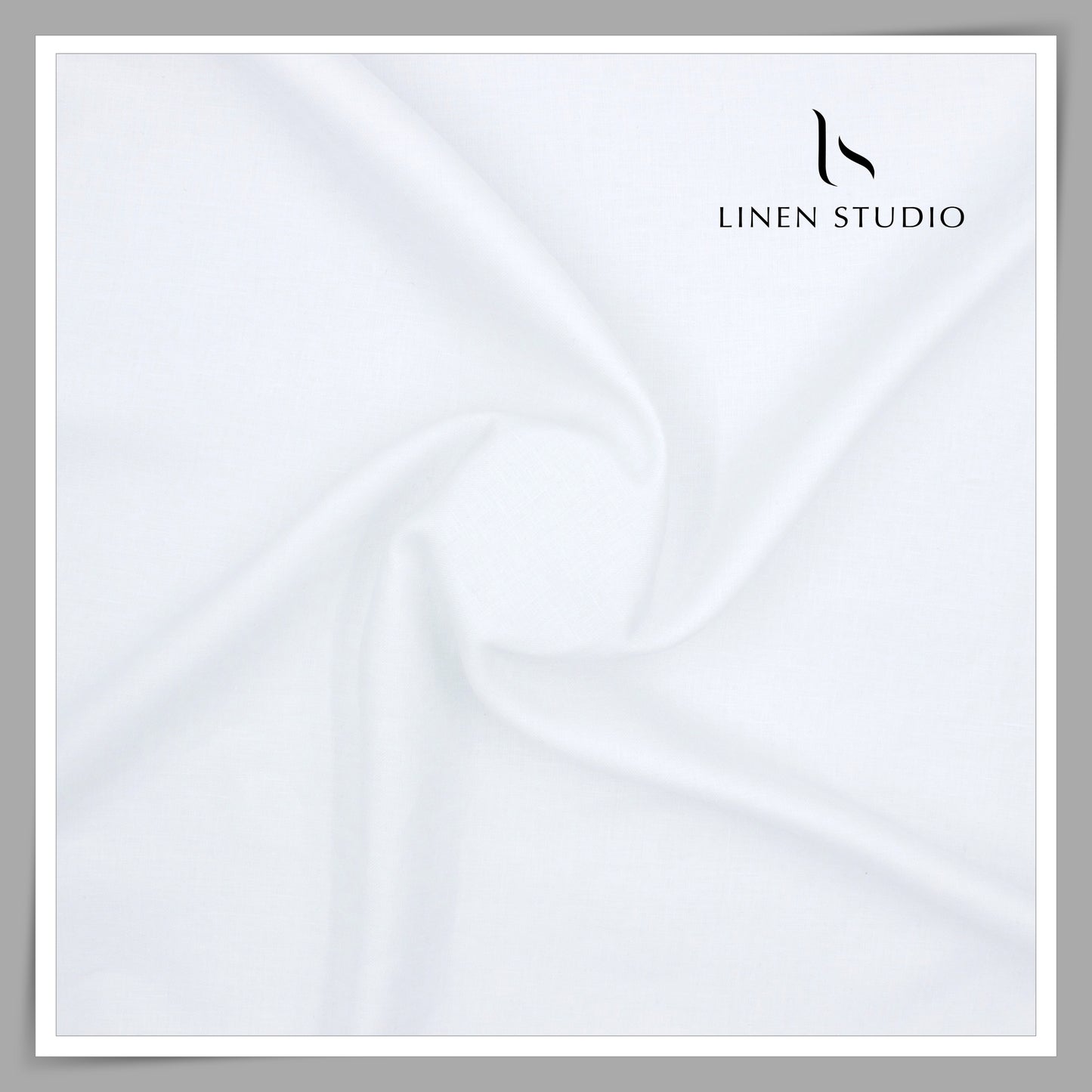 Burgoyne Pure Linen 44 Lea Twill Suiting - Super White (NEW)