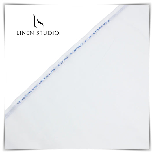 70 Lea Matty Pure White Suiting by Burgoyne (Highest Quality) - Linen Studio