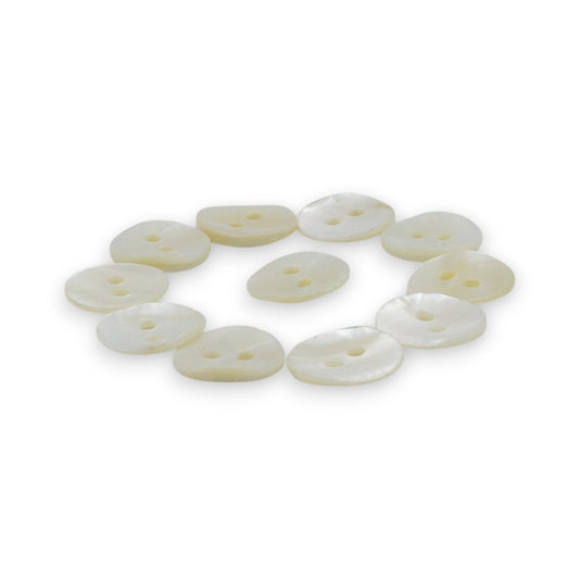 Round Rimless 2 Hole Mother Of Pearl Fancy Shirt Buttons in Big Size 15MM