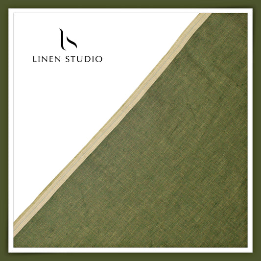 Linen Club Pure Linen Dual Fabric W/O SEL -  Matcha Green (30% SALE) (NEW) (Perfect for Cord Sets)