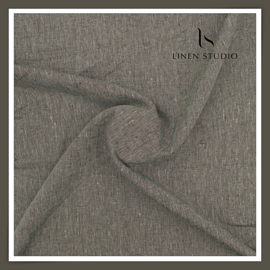 Linen Club Pure Linen Dual Fabric W/O SEL -  Greyish Black (30% SALE) (NEW) (Perfect for Cord Sets)