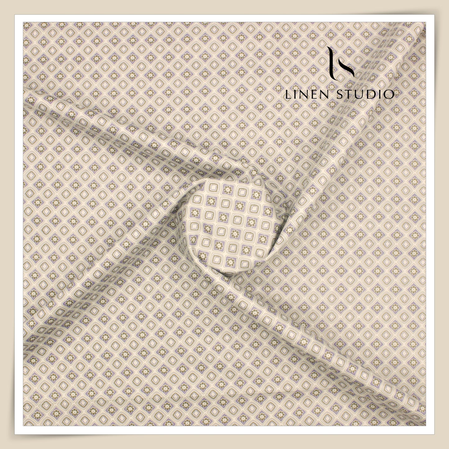 100% Cotton Superfine Printed Shirting - Soft Amber (50% SALE) (NEW)