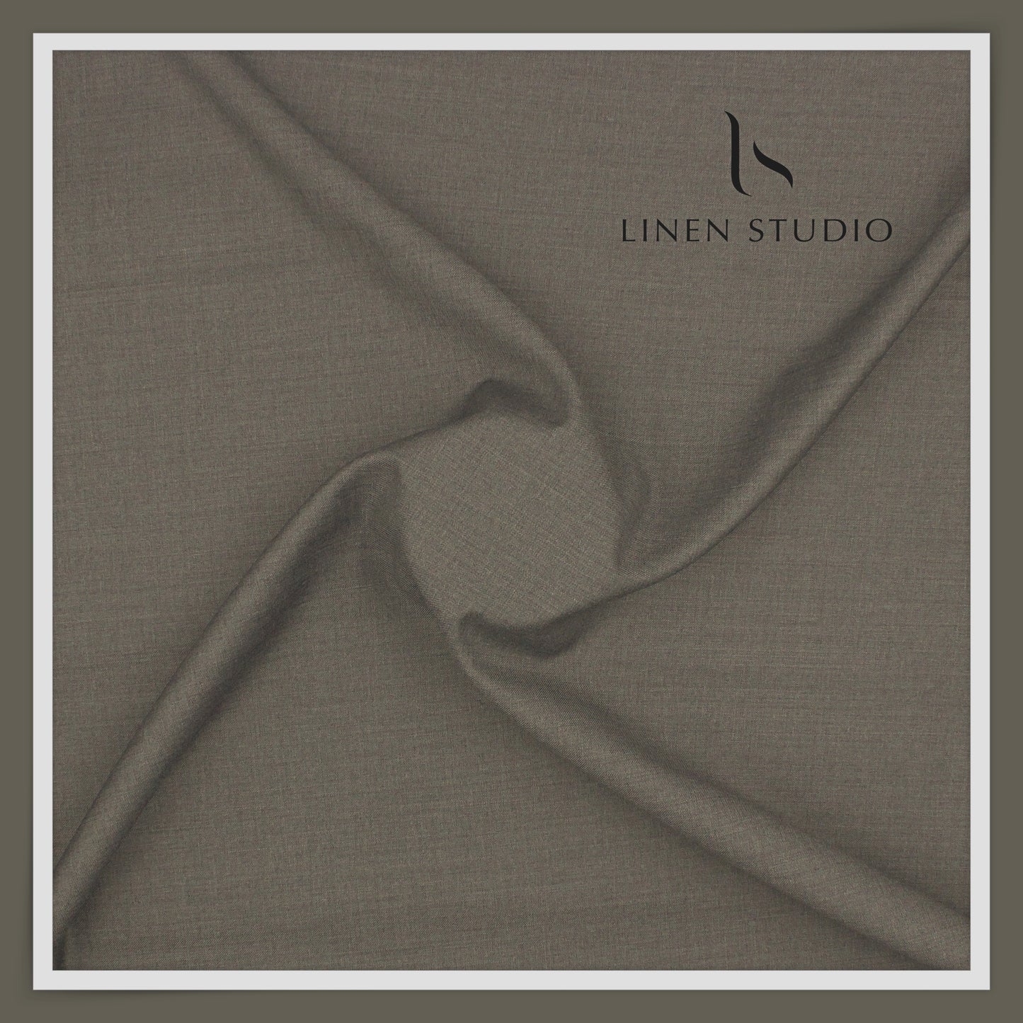 Super 120's Blended Merino Wool Suiting by Georgia Gullini Italy - Iron Grey (NEW)