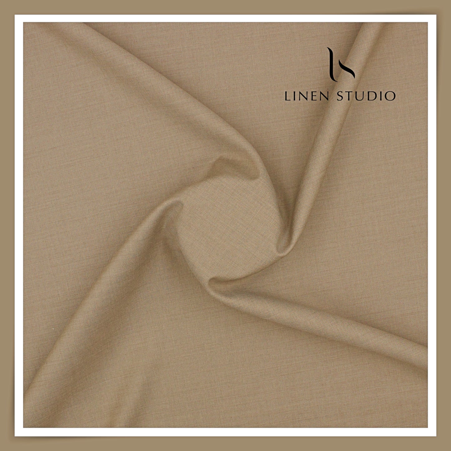 Super 120's Blended Merino Wool Suiting by Georgia Gullini Italy - Dusty Taupe (NEW)