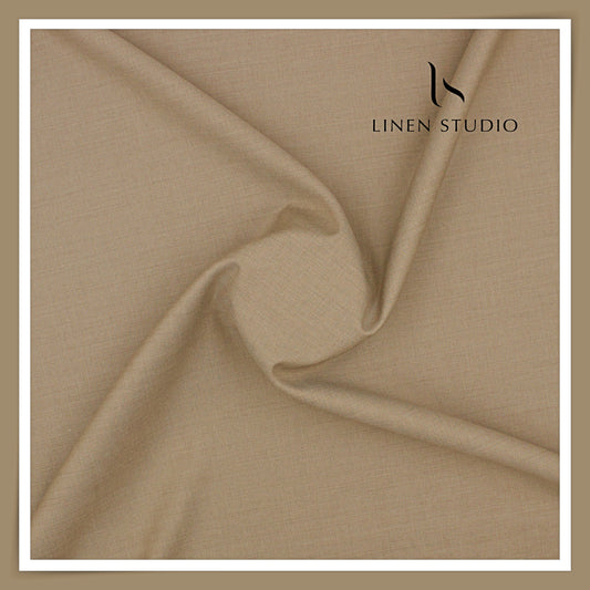 Super 120's Blended Merino Wool Suiting by Georgia Gullini Italy - Dusty Taupe (NEW)