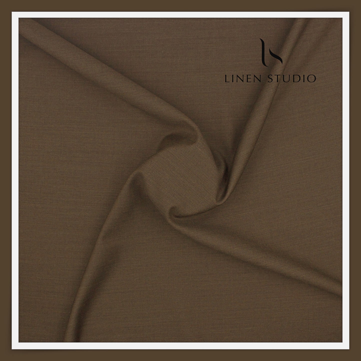 Super 120's Blended Merino Wool Suiting by Georgia Gullini Italy - Irish Brown (NEW)