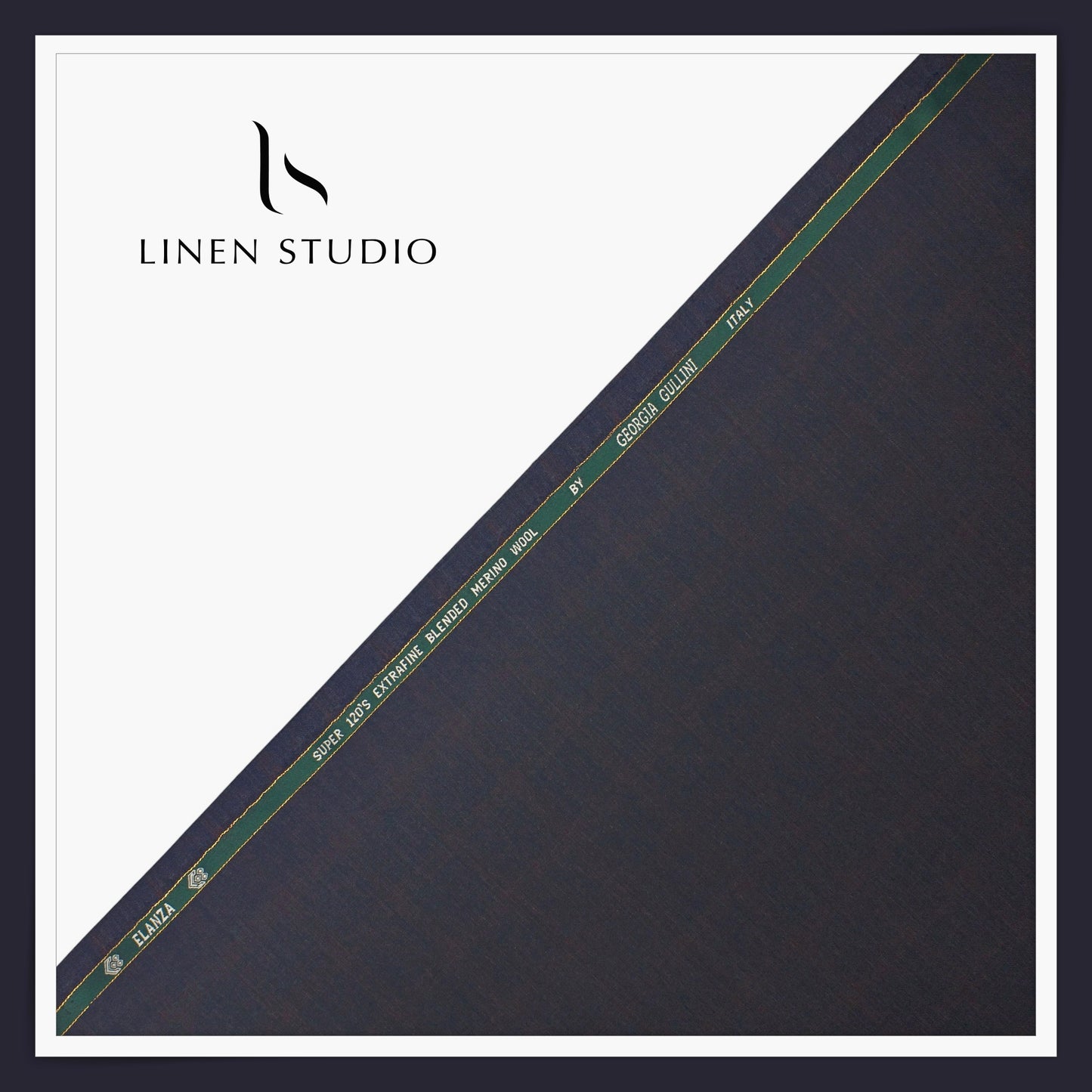 Super 120's Blended Merino Wool Suiting by Georgia Gullini Italy - Gravel Checks (NEW)