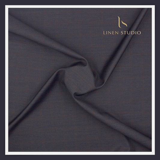 Super 120's Blended Merino Wool Suiting by Georgia Gullini Italy - Gravel Checks (NEW)